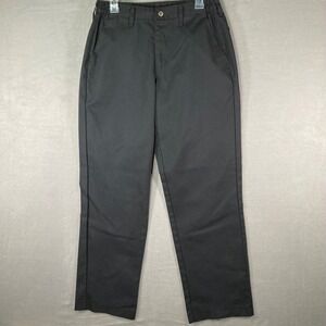 Black Work Utility Pants‎ Elastic Waist Pockets Menswear Scrubs Career
